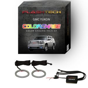 GMC Yukon ColorChase LED Halo Fog Light Kit 2007-2013