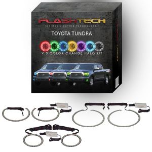 Toyota Tundra V.3 Fusion Color Change Headlight & LED Halo Fog Light Kit 2007-2013