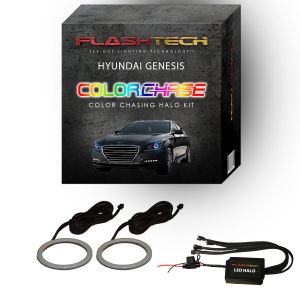 Hyundai Genesis Sedan ColorChase LED Halo Headlight Kit 2015-2016