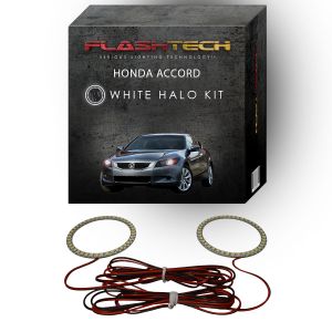 Honda Accord Coupe White LED Halo Headlight Kit 2011-2012