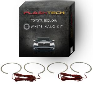 Toyota Sequoia White LED Halo Headlight Kit 2007-2013