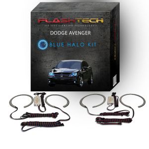 Dodge Avenger 2008-2015 Blue LED Halo Headlight Kit