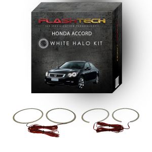Honda Accord Sedan White LED Halo Headlight Kit 2008-2012