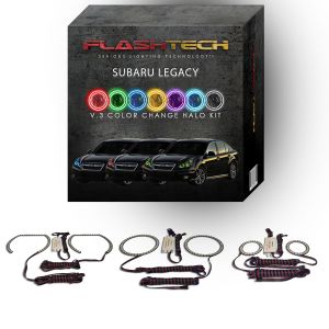 Subaru Legacy V.3 Fusion Color Change LED Halo Headlight Kit 2010-2012