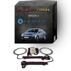 Mazda 3 2010-2013 Blue LED Halo Headlight Kit