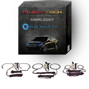 Subaru Legacy 2010-2012 Blue LED Halo Headlight Kit