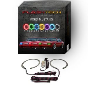 Ford Mustang V.3 Fusion Color Change LED Halo Headlight Kit 1987-1993