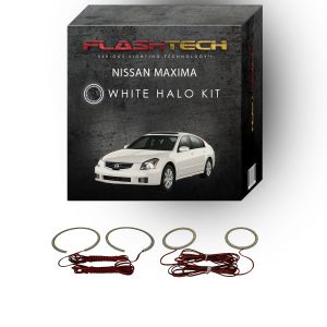 Nissan Maxima White LED Halo Headlight Kit 2007-2008