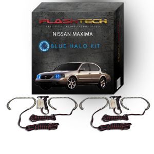 Nissan Maxima 2000-2001 Blue LED Halo Headlight Kit