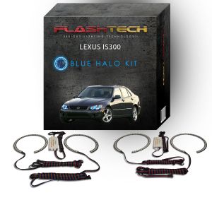 Lexus IS300 2001-2005 Blue LED Halo Headlight Kit