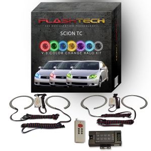 Scion tC 2005-2007 V.3 Fusion Color Change LED Halo Headlight Kit with RF Remote