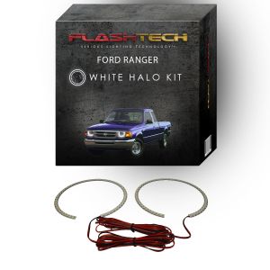 Ford Ranger White LED Halo Headlight Kit 1993-1997
