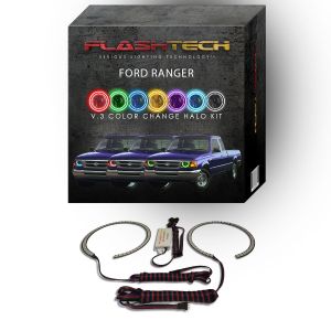 Ford Ranger V.3 Fusion Color Change LED Halo Headlight Kit 1993-1997