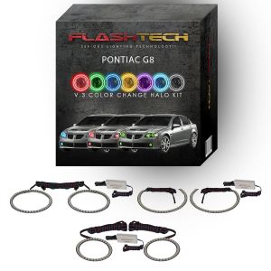 Pontiac G8 V.3 Fusion Color Change Headlight & LED Halo Fog Light Kit 2008-2009