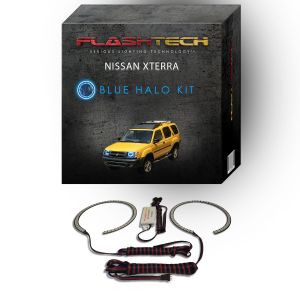 Nissan X-Terra 2000-2001 Blue LED Halo Headlight Kit
