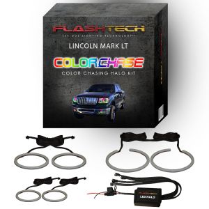 Lincoln Mark LT ColorChase Headlight & LED Halo Fog Light Kit 2006-2008