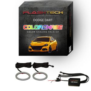 Dodge Dart ColorChase LED Halo Headlight Kit 2014-2016