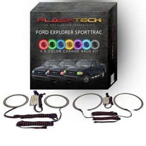 Ford Explorer Sport Trac V.3 Fusion Color Change LED Halo Headlight Kit 2006-2010
