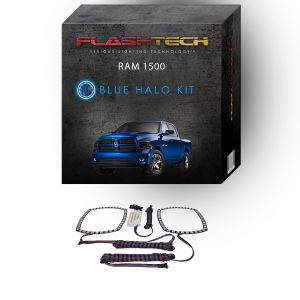Dodge Ram 2013-2014 Blue LED Halo Fog light Kit