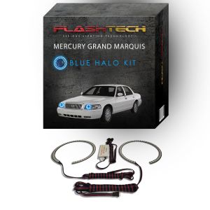 Mercury Grand Marquis 2006-2011 Blue LED Halo Headlight Kit
