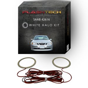 Saab 9 - 3 White LED Halo Headlight Kit 2003-2007