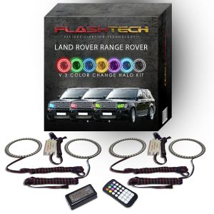 Land Rover Range Rover 2006-2010 V.3 Fusion Color Change LED Halo Headlight Kit with Colorfuse RF Remote