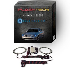 Hyundai Genesis Sedan 2012-2014 Blue LED Halo Headlight Kit