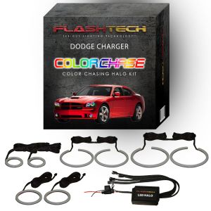 Dodge Charger ColorChase Headlight & LED Halo Fog Light Kit 2005-2010