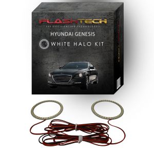 Hyundai Genesis Sedan White LED Halo Headlight Kit 2015-2016