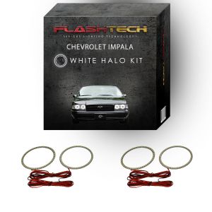 Chevrolet Impala White LED Halo Headlight Kit 1991-1996