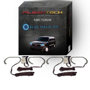 GMC Yukon 2000-2006 Blue LED Halo Headlight Kit