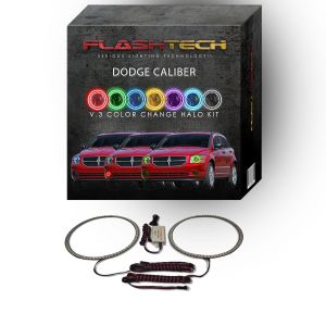 Dodge Caliber V.3 Fusion Color Change LED Halo Headlight Kit 2007-2012