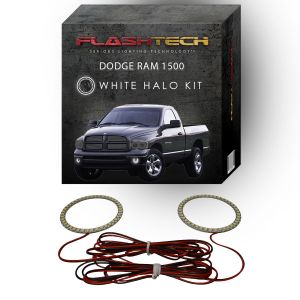 Dodge Ram White LED Halo Fog Light Kit 2002-2008