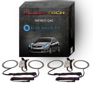 Infiniti Q40 2014-2015 Blue LED Halo Headlight Kit