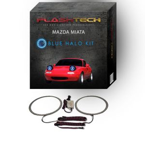 Mazda Miata 1990-1997 Blue LED Halo Headlight Kit
