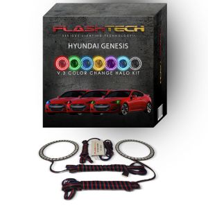Hyundai Genesis Coupe V.3 Fusion Color Change LED Halo Headlight Kit 2013-2016