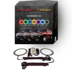 Hummer H2 V.3 Fusion Color Change LED Halo Fog Light Kit 2003-2009