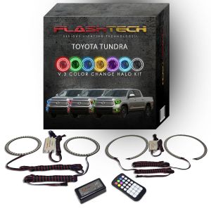 Toyota Tundra V.3 Fusion Color Change Headlight & LED Halo Fog Light Kit 2014-2015 V.3 Fusion Color Change LED Halo Headlight and Fog light Kit with Colorfuse RF Remote