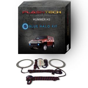 Hummer H3 2006-2010 Blue LED Halo Fog light Kit