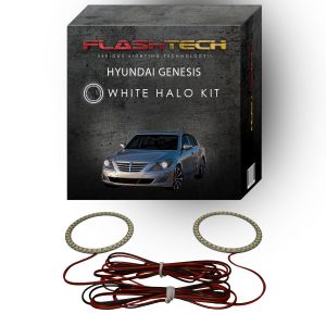 Hyundai Genesis Sedan White LED Halo Headlight Kit 2012-2014