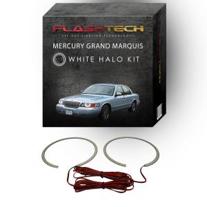 Mercury Grand Marquis White LED Halo Headlight Kit 1998-2002