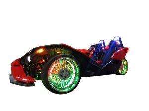 3-Wheel Polaris Slingshot 15" ColorChase LED Wheel Light Kit