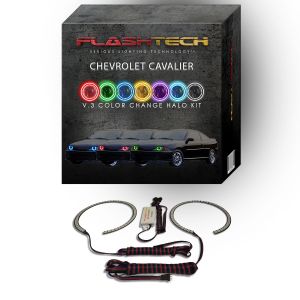 Chevrolet Cavalier V.3 Fusion Color Change LED Halo Headlight Kit 2000-2002