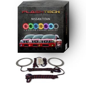 Nissan Titan V.3 Fusion Color Change LED Halo Fog Light Kit 2004-2015