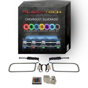 Chevrolet Silverado 2003-2006 V.3 Fusion Color Change LED Halo Fog light Kit with IR Remote