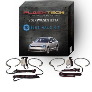 Volkswagen Jetta 2011-2016 Blue LED Halo Headlight Kit