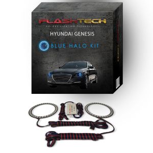 Hyundai Genesis Sedan 2015-2016 Blue LED Halo Headlight Kit