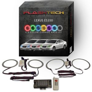 Lexus ES350 2007-2009 V.3 Fusion Color Change LED Halo Headlight Kit with RF Remote