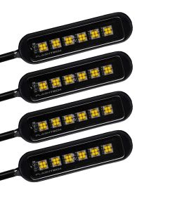 Magnetic Mini6 White 4 Piece Rock Light Kit
