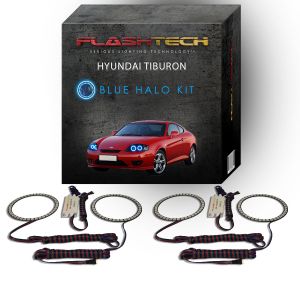 Hyundai Tiburon 2005-2006 Blue LED Halo Headlight Kit